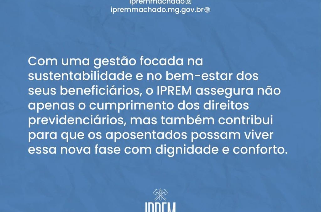 Com uma gestão focada na sustentabilidade e no Bem-estar dos seus beneficiários.