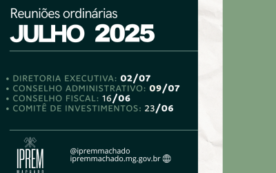 Reuniões Ordinárias – Julho 2025