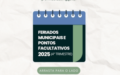 Feriados Municipais e Pontos Facultativos 2025 (4º Trimestre)