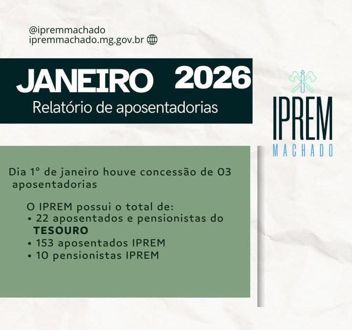 Relatório de Aposentadorias – Janeiro 2026
